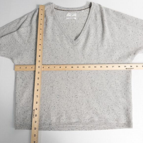 Billy Reid Donegal Heathered Cashmere V Neck Sweater Womens XS Oversized Preppy - Picture 4 of 16